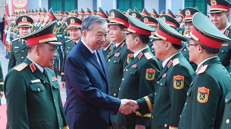 Tổng Bí thư Tô Lâm dự lễ kỷ niệm 80 năm Ngày truyền thống Tình báo Quốc phòng Việt Nam