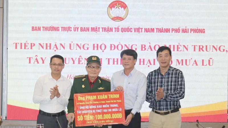 Trong 1 tuần, TP Hải Phòng tiếp tục vận động được hơn 10 tỷ đồng ủng hộ tỉnh Đắk Lắk