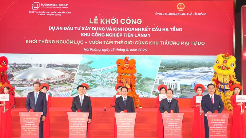 Hải Phòng khởi công loạt dự án ngàn tỷ chào mừng Đại hội Đảng