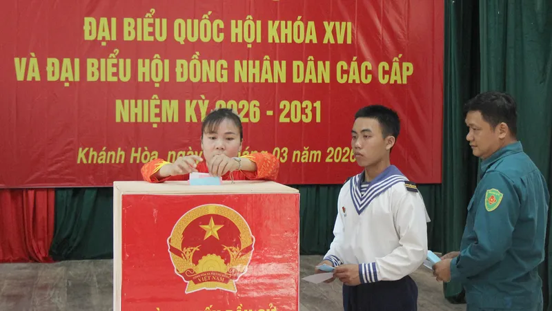 Nhiều đảo thuộc đặc khu Trường Sa bầu cử sớm