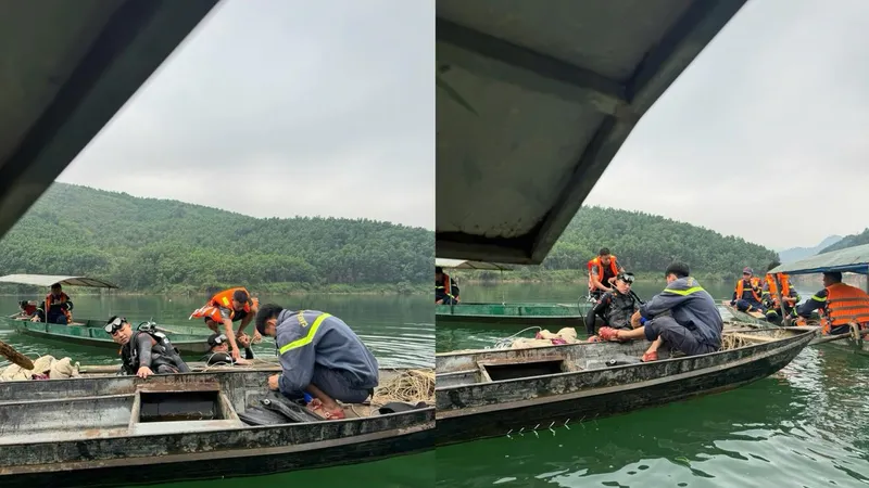 Tìm thấy thi thể 2 vợ chồng bị lật thuyền ở tỉnh Tuyên Quang