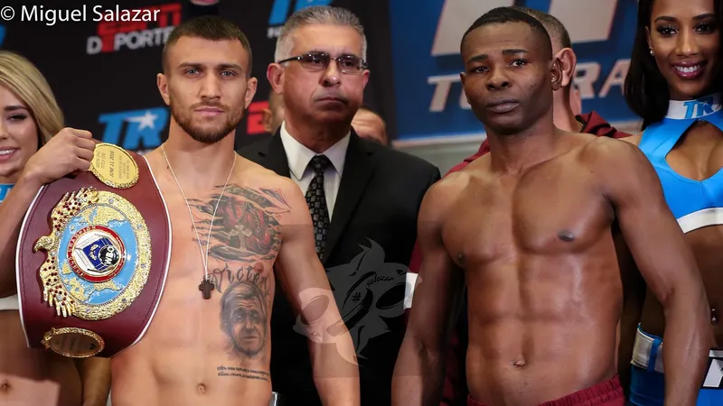 Vasyl Lomachenko va Guillermo Rigondeaux trước trận đấu lịch sử