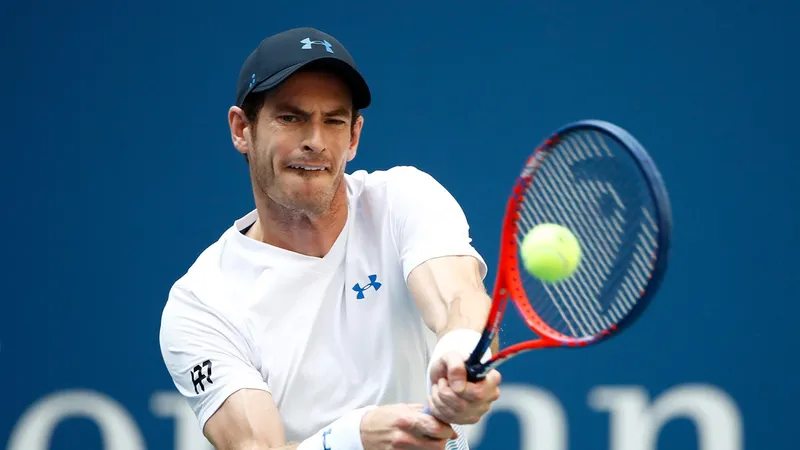 Andy Murray trong trận thua Fernando Verdasco