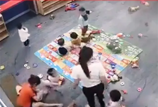 CLIP: Giáo viên trường mầm non ở TP Vinh đánh trẻ gây bức xúc