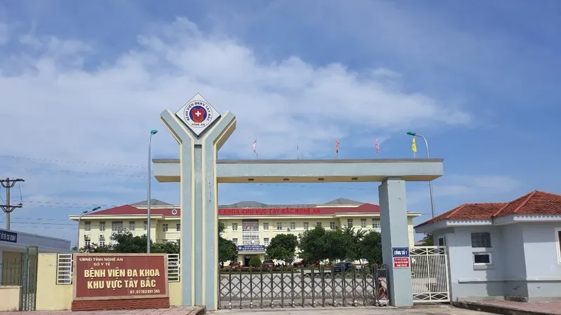 Bệnh viện Đa khoa khu vực Tây Bắc Nghệ An, nơi xảy ra vụ việc