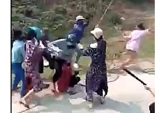 Xác minh vụ việc hàng chục cô gái dùng hung khí đánh nhau