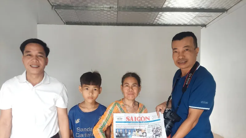Báo SGGP chung tay chăm lo tổ ấm cho hai mẹ con sống dưới chân núi Gió