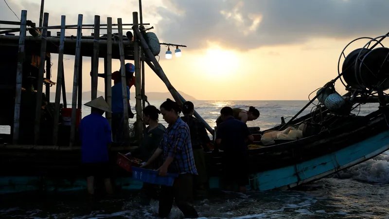 Khám phá làng biển lúc rạng sáng
