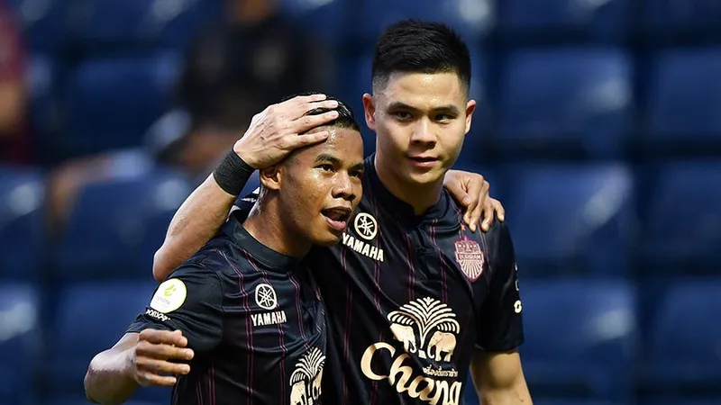 Niềm vui của các cầu thủ Buriram