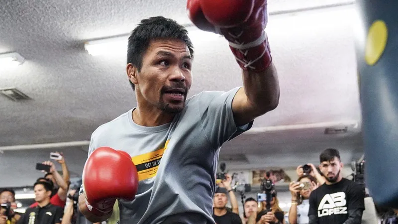 Pacquiao ráo riết tập luyện cho trận đấu với Thurman