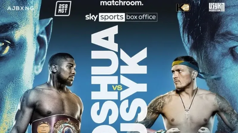 Hình ảnh quảng bá trận AJ vs Usyk