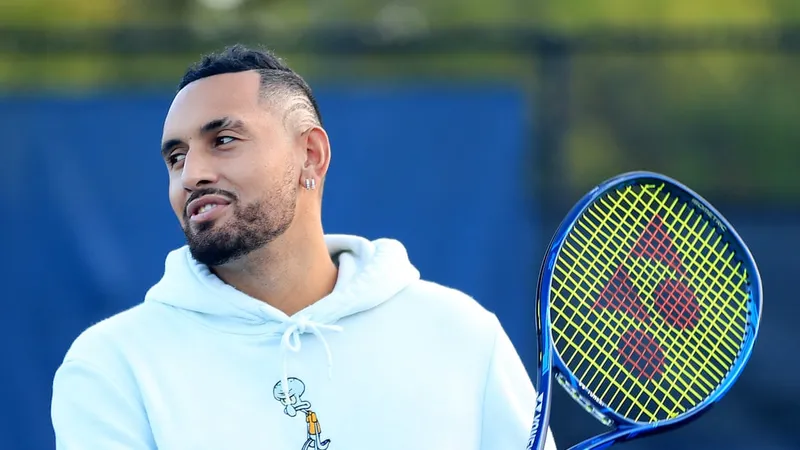 Kyrgios trên sân tập gần đây