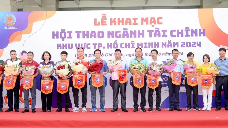 Lễ Khai mạc Hội thao ngành Tài chính KV TPHCM. Ảnh: ĐOÀN NHẬT