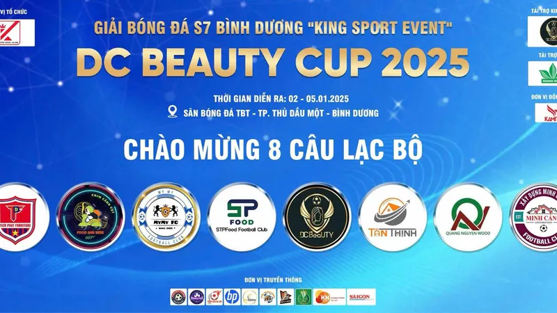 8 đội bóng sẽ tham dự DC Beauty Cup 2025