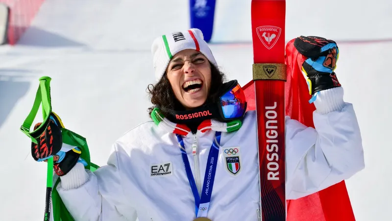 Niềm vui chiến thắng của Brignone