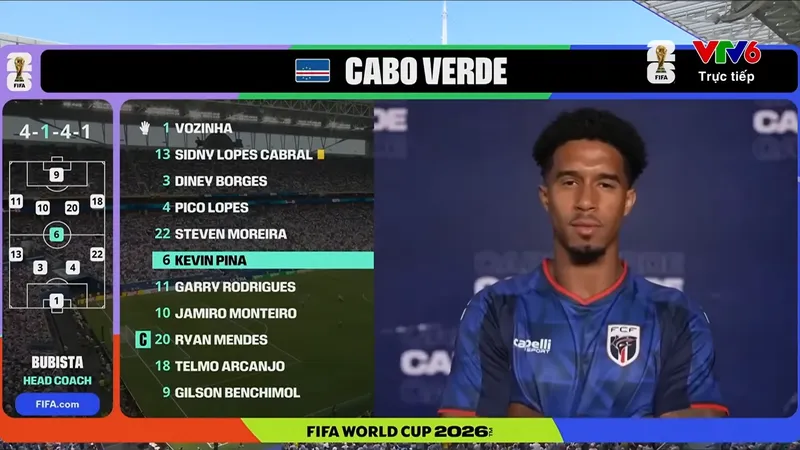 Pina trong trận đấu với Uruguay