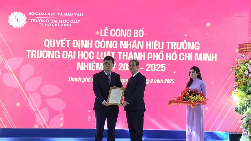 Trường Đại học Luật TPHCM có hiệu trưởng mới