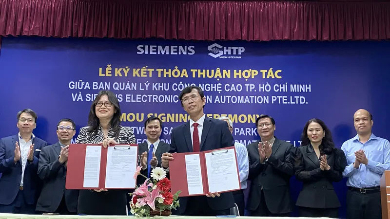 Khu Công nghệ cao TPHCM và Siemens hợp tác đào tạo nhân lực ngành vi mạch bán dẫn 