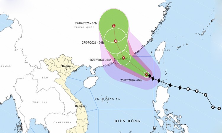 7月25日天气：2号台风可能增强至12级 北部和南部继续有大雨