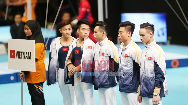 Đội nam TDDC bảo vệ thành công ngôi vô địch SEA Games. Ảnh: DŨNG PHƯƠNG