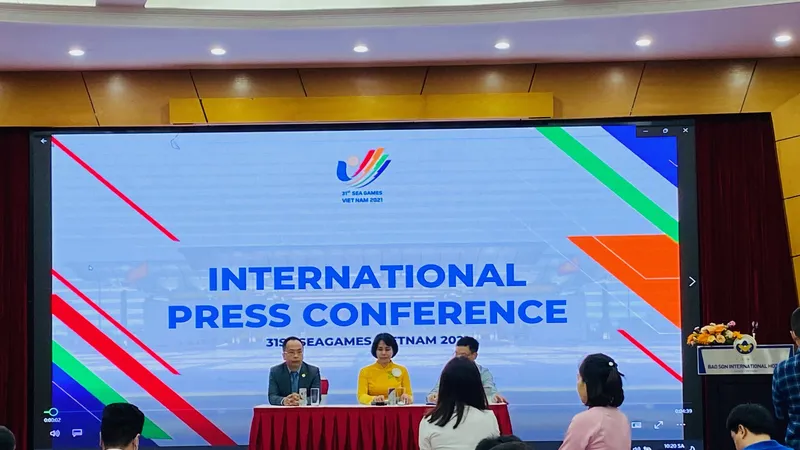 Hội nghị truyền thông lần thứ 3 của SEA Games 31 đã thông tin nhiều nội dung đối với công tác tổ chức của SEA Games 31. Ảnh: MINH CHIẾN