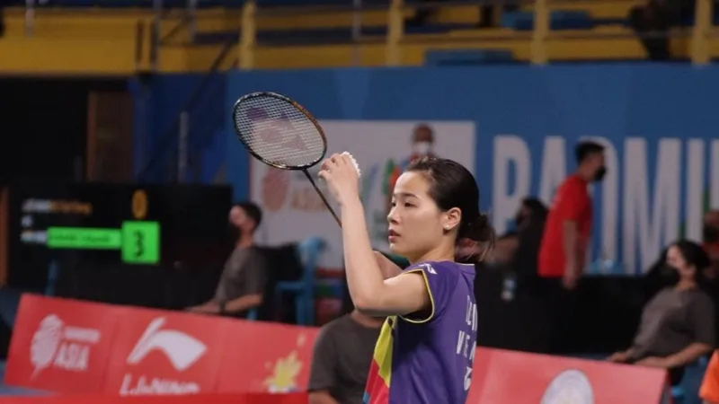Thuỳ Linh đã có chiến thắng ấn tượng ở vòng 1 giải vô địch thế giới 2022. Ảnh: T.LINH