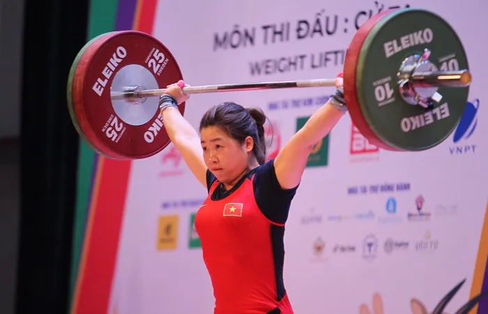 Lực sĩ Hoàng Thị Duyên. Ảnh: NHẬT ANH
