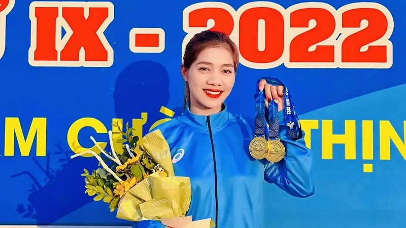 Thanh Nhi đã để lại dấu ấn ở Đại hội thể thao toàn quốc lần 9-2022 và cô xứng đáng là một trong các gương mặt tiêu biểu của thể thao TT-Huế hiện tại. Ảnh: THANH NHI