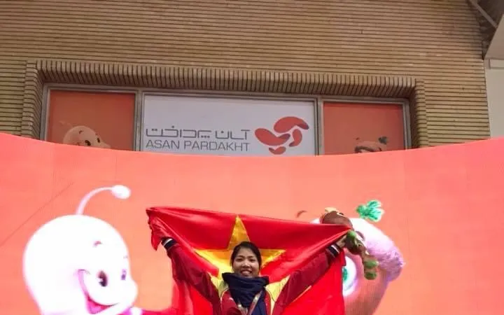 Bùi Thị Thu Thảo từng giành HCV tại giải vô địch điền kinh châu Á trong nhà năm 2018. Ảnh: TH.THẢO