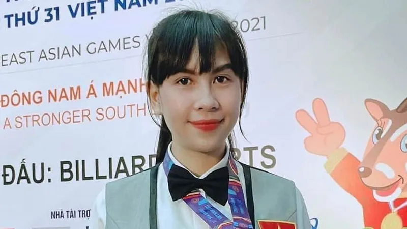 Cơ thủ Bích Trâm quyết định xin nghỉ tập luyện thi đấu billiards thành tích cao với đơn vị chủ quản TPHCM để dành thời gian cho việc cá nhân. Ảnh: BÍCH TRÂM