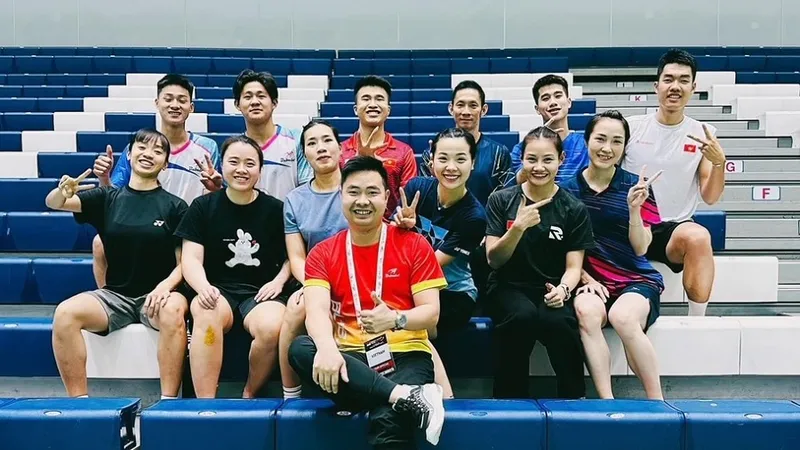 Đội cầu lông Việt Nam tại Thái Lan lúc này. Ảnh: BẰNG ĐỨC