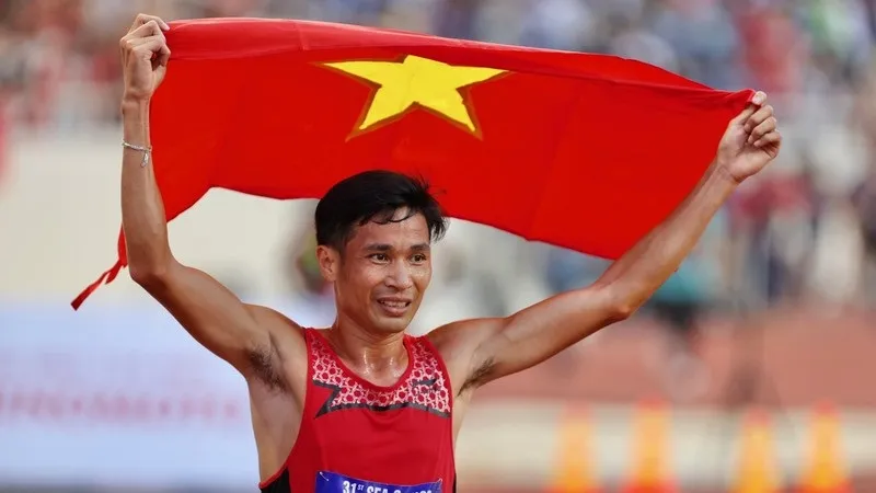 Nguyễn Văn Lai sẽ chạy marathon 42km tại Lai Châu trước khi thi đấu SEA Games 32. Ảnh: DŨNG PHƯƠNG