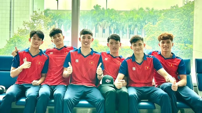 Tuyển thủ bơi Việt Nam sẵn sàng thi đấu SEA Games 32 và cũng nhắm cơ hội vượt chuẩn Olympic. Ảnh: HUY HOÀNG
