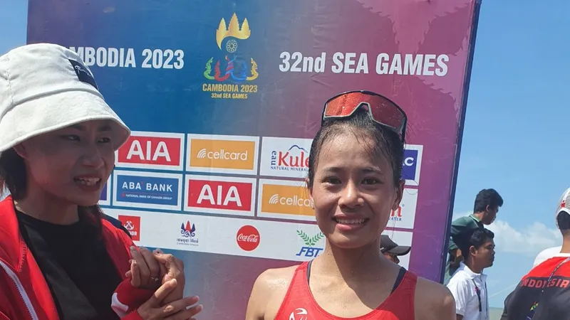 Tuyển thủ Phương Trinh có tấm HCB SEA Games đầu tiên trong sự nghiệp. Ảnh: MINH MINH
