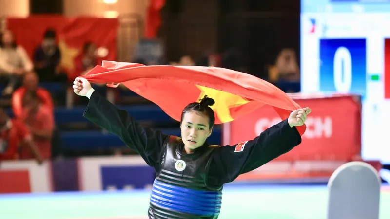 Hồng Ân đã có tấm HCV trong lần đầu dự SEA Games. Ảnh: DŨNG PHƯƠNG