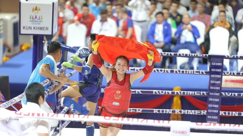 Võ sĩ của Việt Nam có 5 tấm HCV tại SEA Games 32 lần này. Ảnh: DŨNG PHƯƠNG