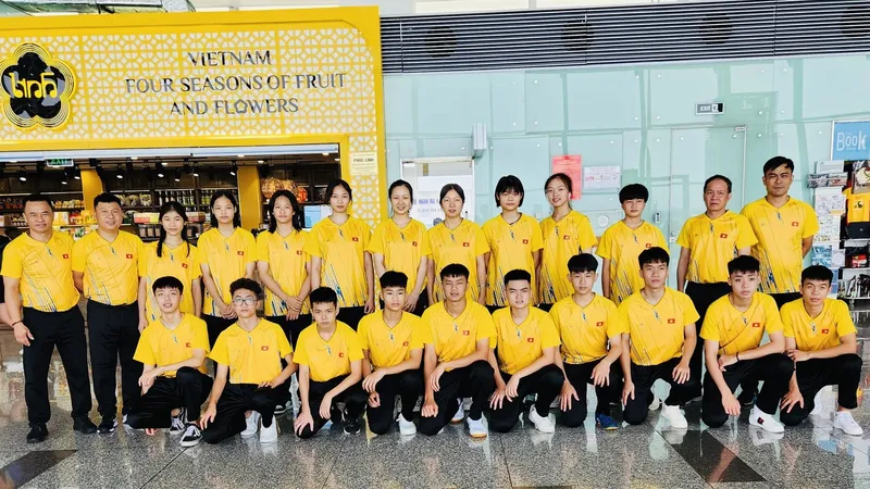 Đội bóng bàn trẻ Việt Nam đã có tấm HCV giải vô địch trẻ Đông Nam Á ở nhóm tuổi U17. Ảnh: MINH MINH