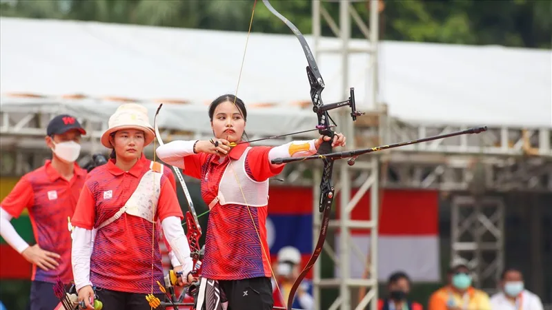 Đỗ Thị Ánh Nguyệt tham dự giải bắn cung vô địch thế giới để hướng tới ASIAD 19-2022 cũng như tìm suất Olympic năm 2024. Ảnh: THANH VŨ