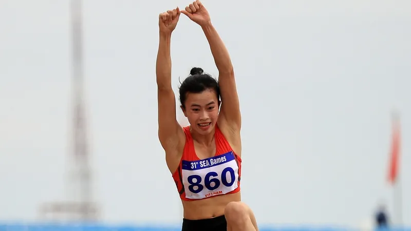 Ngọc Hà khi thi đấu tại SEA Games 31 và bây giờ cô đã hết thời gian bị cấm thi đấu vì doping. Ảnh: CỤC TDTT