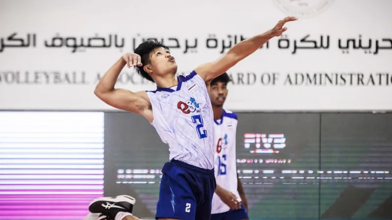 Chủ công trẻ Jakkrit Thanomnoi tham dự vòng hai giải vô địch quốc gia 2023 cùng đội Biên Phòng. Ảnh: AVC