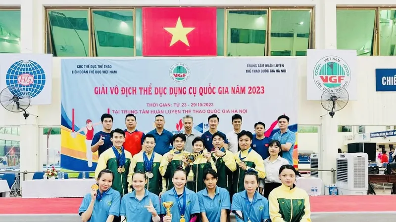 Đội TDDC TPHCM vô địch toàn đoàn năm nay. Ảnh: MINH SANG