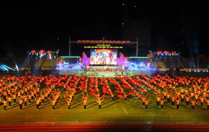 Hội khỏe Phù Đổng là dịp để học sinh cả nước được tham gia các môn thể thao từ đó nâng cao tăng cường thể chất. Ảnh: BỘGD&ĐT