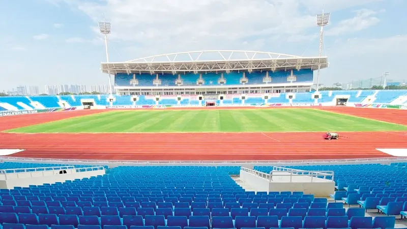 Khu liên hợp thể thao Quốc gia Mỹ Đình sẽ có văn bản trình để xin khoanh nợ thuế đất. Ảnh: MINH HOÀNG