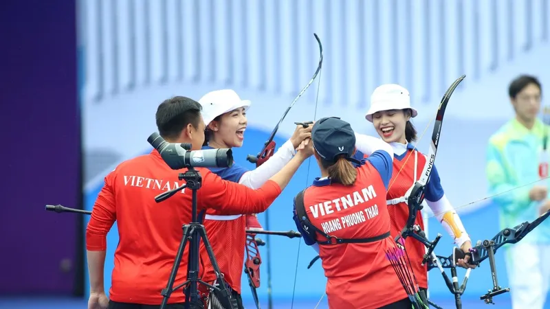 Bắn cung Việt Nam sẽ phải tích cực chuẩn bị chuyên môn hơn nữa để hiện thực giành được suất Olympic năm 2024. Ảnh: LƯỢNG LƯỢNG