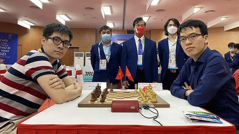 Tuấn Minh từng thi đấu và giành HCV cờ chớp tại SEA Games 31 trên sân nhà. Ảnh: ANH THƯ