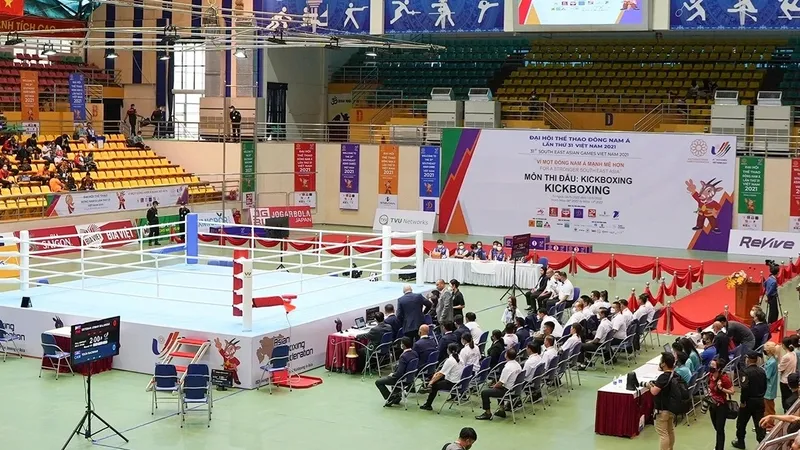 Kickboxing là môn chính thức của SEA Games và được nhiều người dân tại Việt Nam theo dõi mỗi khi giải đấu được tổ chức. Ảnh: CỤC TDTT