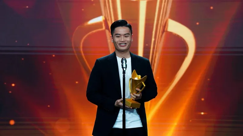 Phạm Quang Huy vừa giành giải thưởng Cúp Chiến thắng 2023 ở hạng mục nam VĐV của năm tuy nhiên đang nỗ lực tranh tấm vé Olympic 2024. Ảnh: Vietcontent