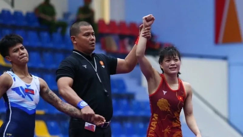 Tuyển thủ Nguyễn Thị Xuân sẽ bước vào giải vòng loại Olympic để nỗ lực tranh tấm vé Olympic Paris (Pháp) 2024 tới đây. Ảnh: ĐOÀN TTVN