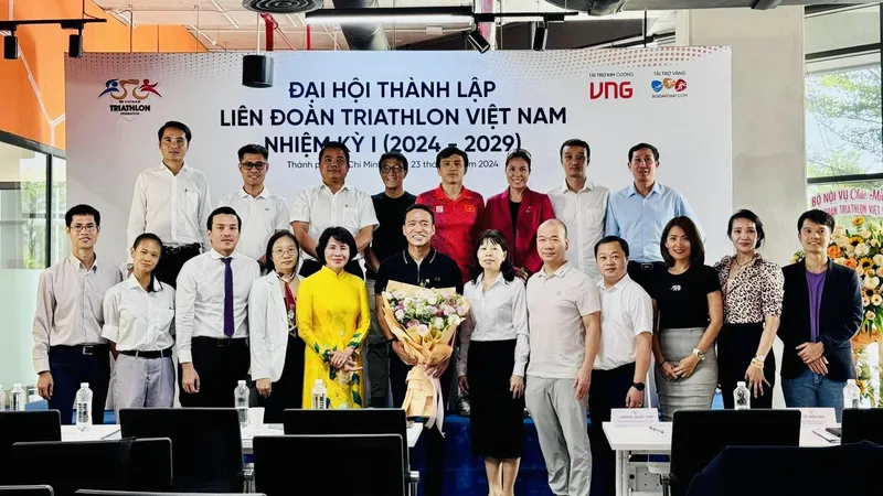 Liên đoàn triathlon Việt Nam đã chính thức thành lập. Ảnh: TRIATHLONVN