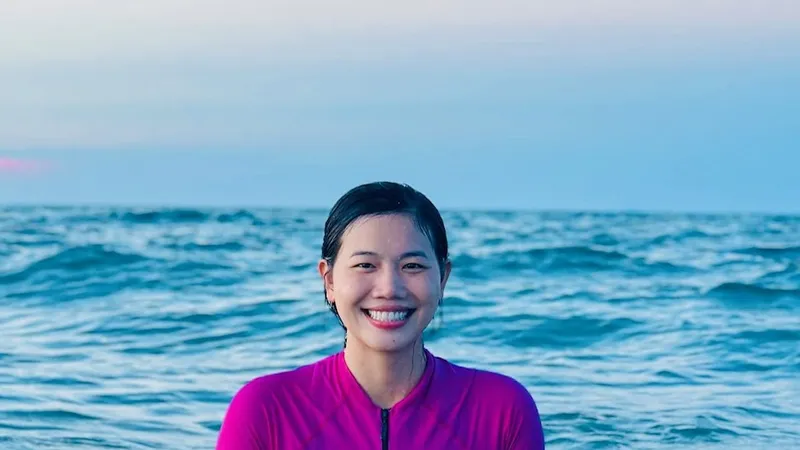 Ánh Viên sẽ không ra Hà Nội thi bơi và sẽ hẹn người thách đấu một dịp gặp mặt gần nhất với đủ điều kiện tổ chức đảm bảo. Ảnh: ÁNH VIÊN